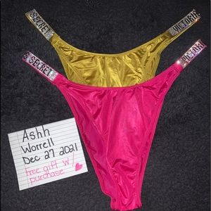 Victoria Secret [Very Sexy] Brazilian Shine strap Panties (2 pair)